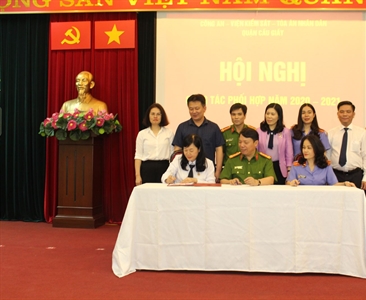 ​Hội nghị công tác phối hợp liên ngành Công an - Viện kiểm sát - Tòa án nhân...